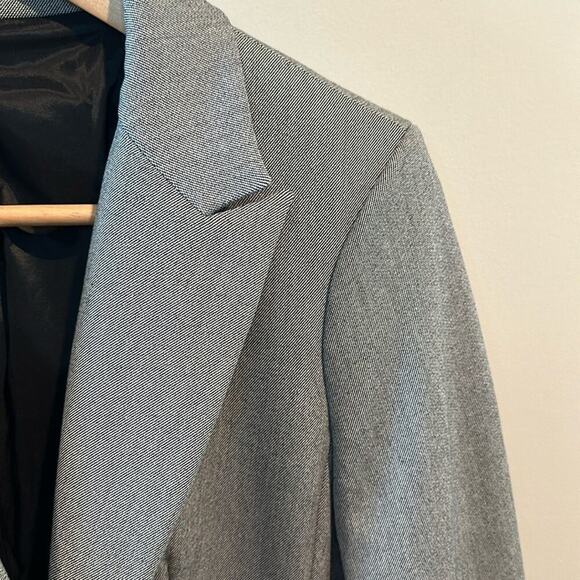 Express Studio Stretch size 12 Gray One Button Blazer Jacket - Picture 4 of 12